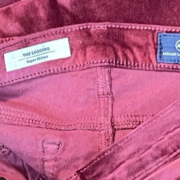 Adriano Goldschmeid The Legging Super Skinny Velvet Jeans Pants Size 26 - Picture 4 of 4